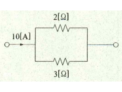 그림에서 3[Ω]에 흐르는 전류[A]는 얼마인가?